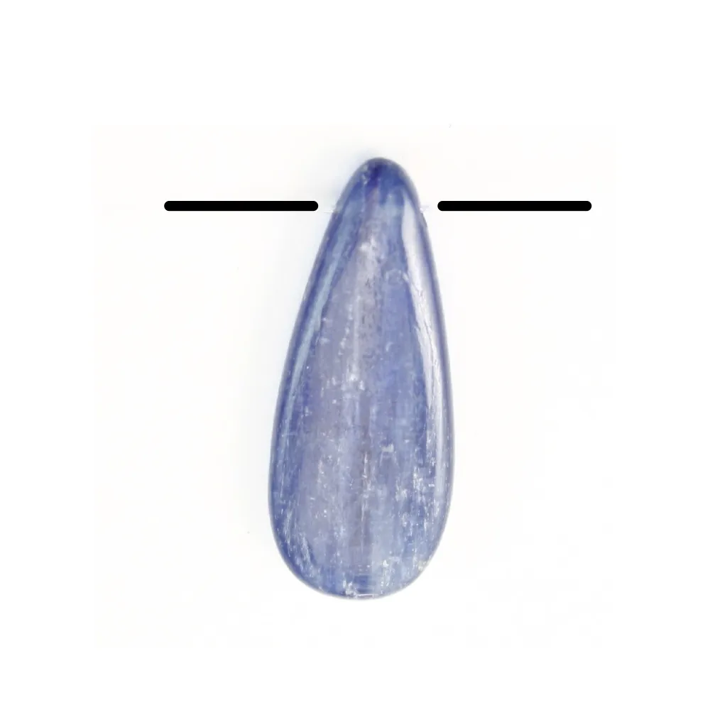 Pendantif  Kyanite Goutte Plate 12x30mm