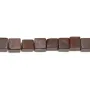 Jaspe d'arc-en-ciel rouge, en forme de cube 4mm x 40cm