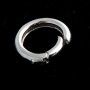 Silver 925 rhodium Bellows Clasp  14x18mm x 1pc