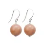 Boucles d'oreilles argent 925 pierre de soleil 12mm x 2pcs 