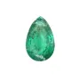 Emeraude à sertir, taille poire 6x9mm x 1pc