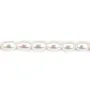 Perle de culture d'eau douce, blanche, olive, 9-10mm x 38cm