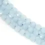 Aquamarine faceted round 8mm x 40cm