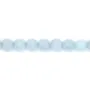 Aquamarine faceted round 8mm x 40cm