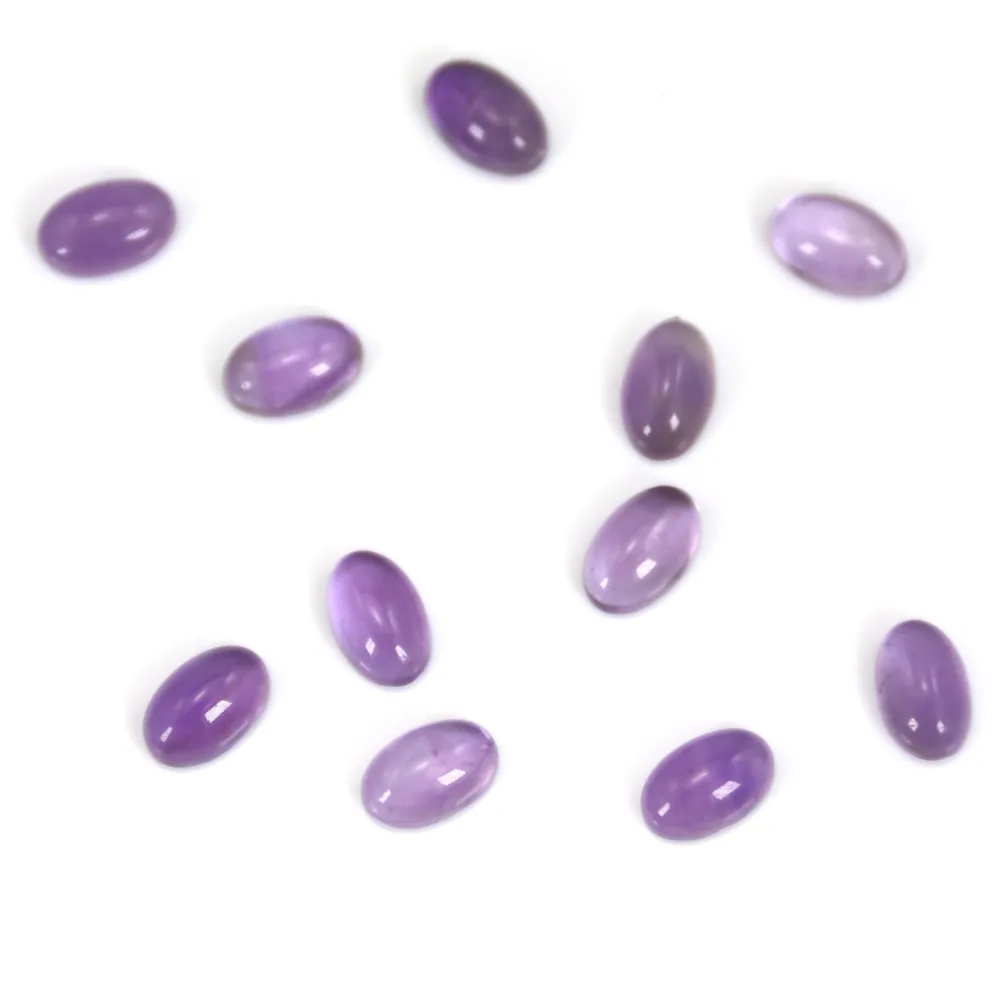 Ovaler Amethyst-Cabochon 4x6mm x 2pcs