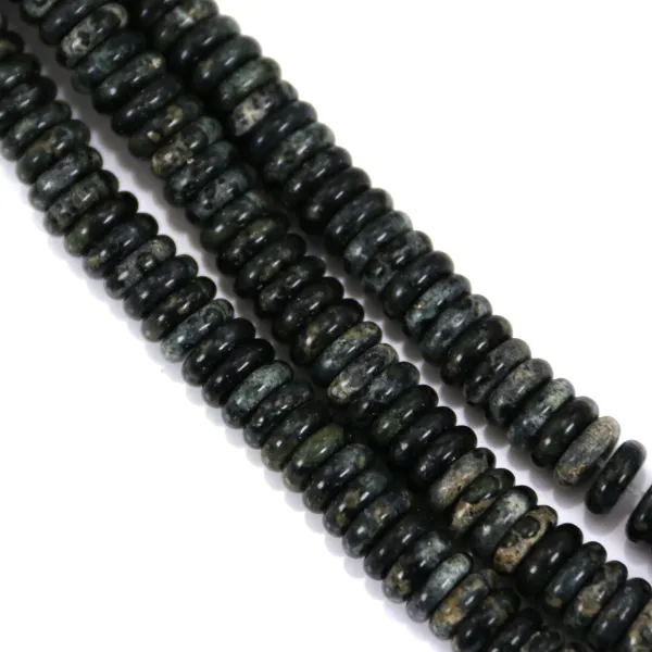 Kambaba Jasper Heishi rotondo 2x6mm x 39cm