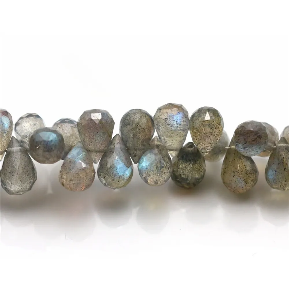 Labradorite Goutte facette  x 1pc