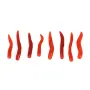 Natural Red Coral Horn half drilled 25-30mm x 1pc