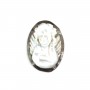 Cabochon Camée Nacre gris ovale ange 13x18mm x 1pc