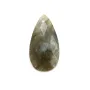 Pingente de labradorite gota facetada 13x25mm x 1pc