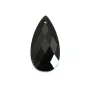 Pingente gota de obsidiana facetada 13x25mm x 1pc