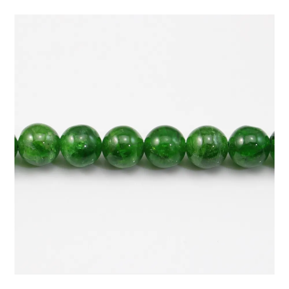 Tsavorite ronde 5mm x 40cm