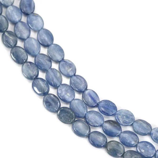 Oval cyanite 8x10mm x 40cm