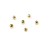 Boule Plaquée par "flash" or sur laiton 1.6x4mm x 20pcs