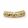 Tube plated filigreed by "flash" Gold on brass 7.2x30mm x 1pc