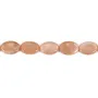 Orangefarbener Mondstein oval 10x14mm x 40cm