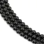 Black round spinner 6mm x 38cm
