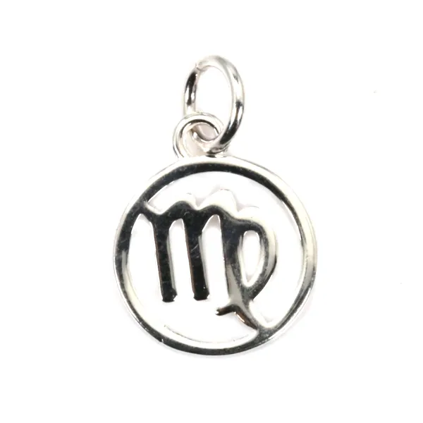 Sternzeichen Charm 10x15mm - Jungfrau - 925 Silber x 1St