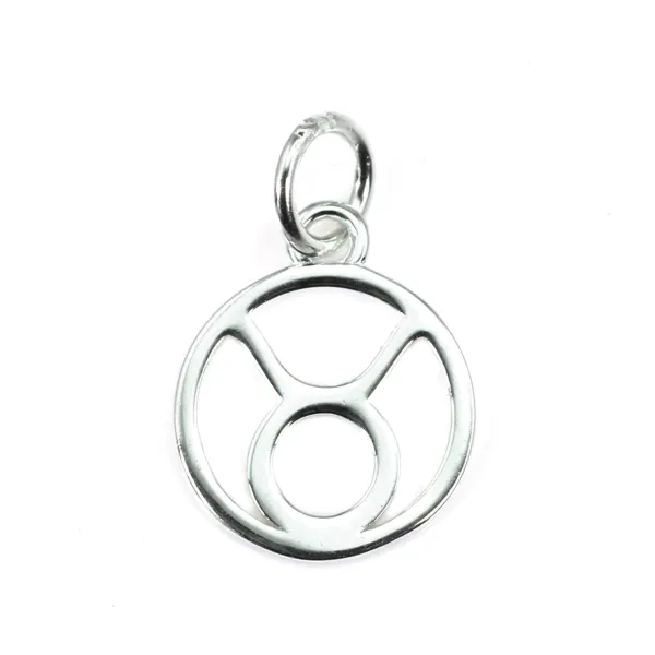 Breloque signe astrologique 10x15mm - Taureau - Argent 925 x 1pc