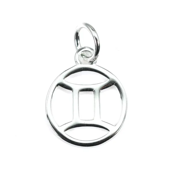 Charm segno zodiacale 10x15mm - Gemelli - Argento 925 x 1pc