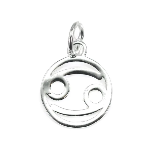 Breloque signe astrologique 10x15mm - Cancer - Argent 925 x 1pc