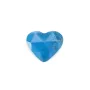 Cabochão de coração facetado de apatite 9x10mm x 1pc