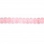 Rondelle de quartzo rosa - Heishi - 2x4mm x 39cm