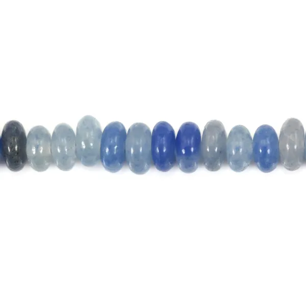 Aventurine bleu rondelle - Heishi - 2x4mm x 39cm