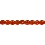Cornaline Ronde Plate 8mm x 5 pcs  