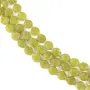 Jade Olive rond plat facetté 8mm x 38cm
