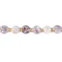 Tourmaline Fleur de Prunier rond facetté 8mm x 38cm