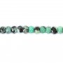 Variscite rondelle facetté 2x3mm x 38cm