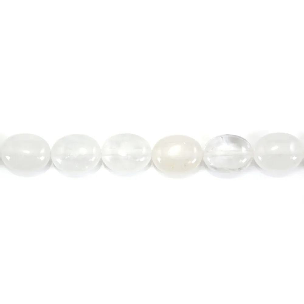 Cristal de roche Ovale 8x12mm x 4pcs