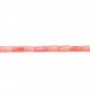 Colored Orange Tube Sea Bamboo 2x4mm x 20pcs 