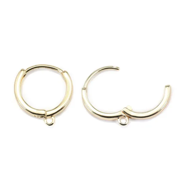 Creole Ohrhänger zum Dekorieren 16mm - Gold x 2 Stück