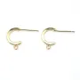 Clou Créole à décorer 11mm - Doré x 2pcs