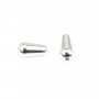 Perle a goccia 5x10mm - Argento 925 x 2 pezzi
