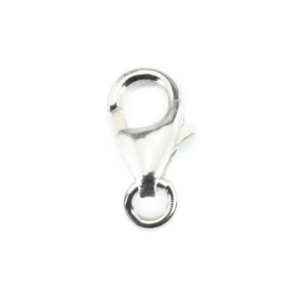 Chiusura a moschettone 4x7mm - Argento 925 x 2 pezzi
