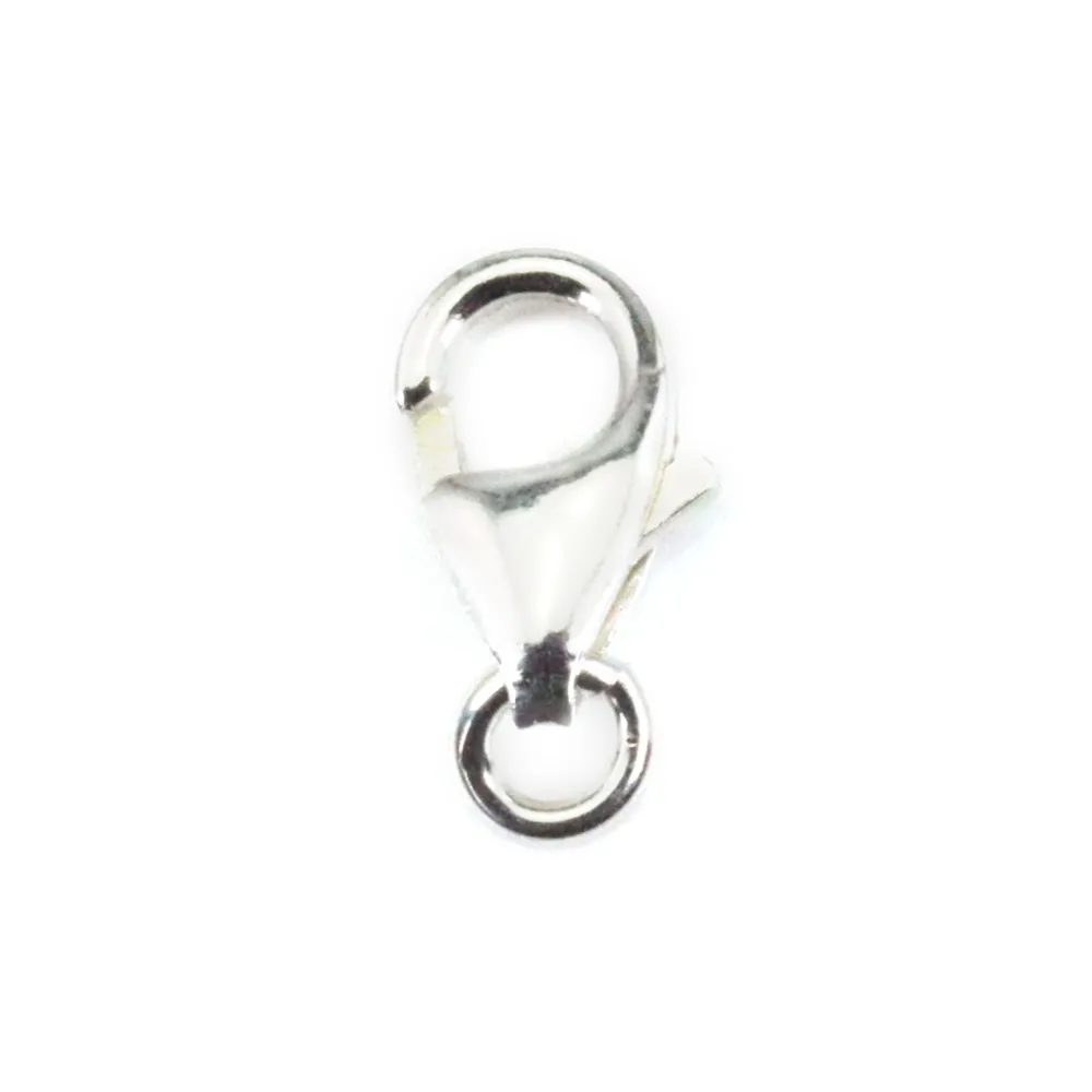 Cierre de mosquetón 4x7mm - Plata 925 x 2 unidades