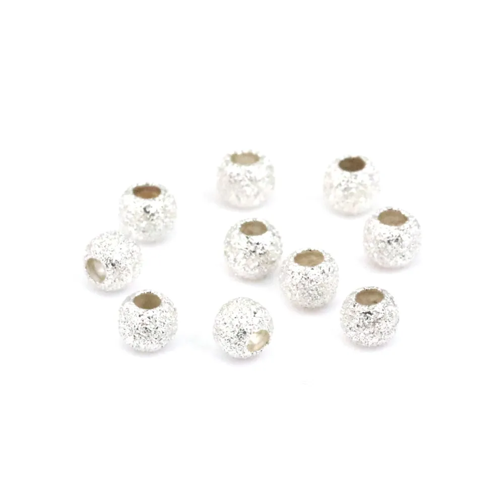 Perles rondes diamanté 2.5mm - Argent 925 x 20pcs