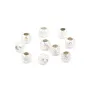 Runde Diamantperlen 2.5mm - Silber 925 x 20 Stück