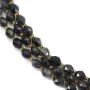 Cordiérite (Iolite) olive facetté 6x8mm x 39cm