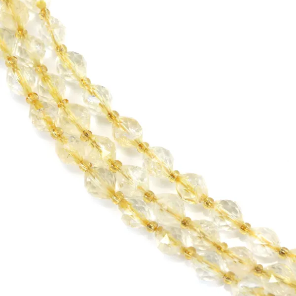 Citrine olive faceted 5x6mm x 38cm (48 pieces)