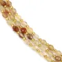 Facettierter goldener Oliv-Rutilquarz 5x6mm, 38cm lang (48 Stück)