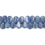 Cianite goccia piatta 8x12mm x 10cm (24 pezzi)