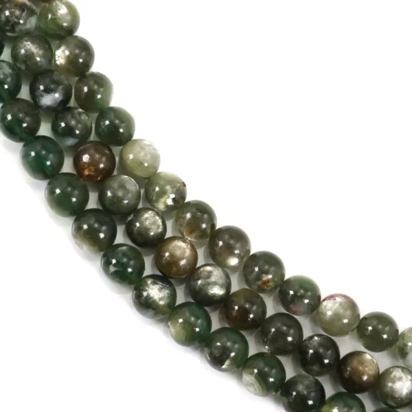 Lepidolita verde redonda 8-9mm x 40cm
