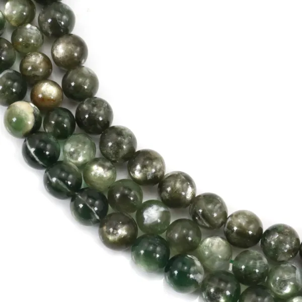 Lépidolite verte rond 10-11mm x 40cm