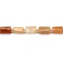 Aventurina laranja barroca 7x11mm x 40cm (28 peças)