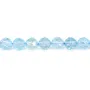 Topaze chauffé rond facetté 6mm x 38cm