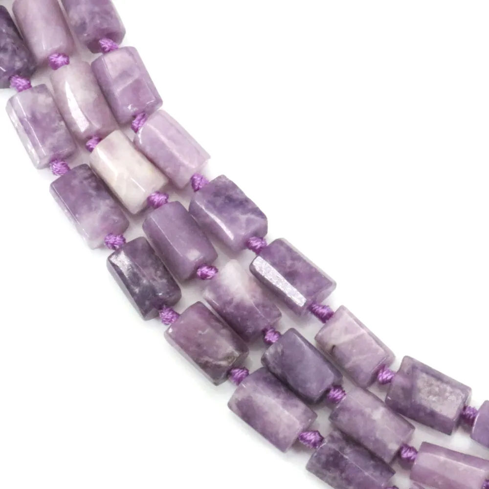 Lépidolite baroque 7x11mm x 41cm (32pcs)
